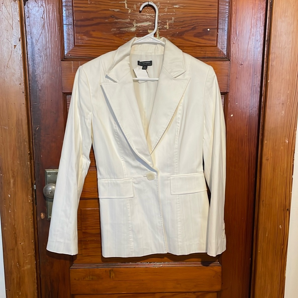 white blazer